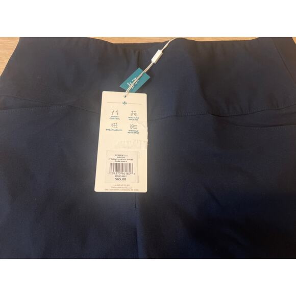 NWT Women's Lady Hagen 7" Inseam Pull On Tummy Control Navy Blue Shorts Size S - Picture 9 of 10